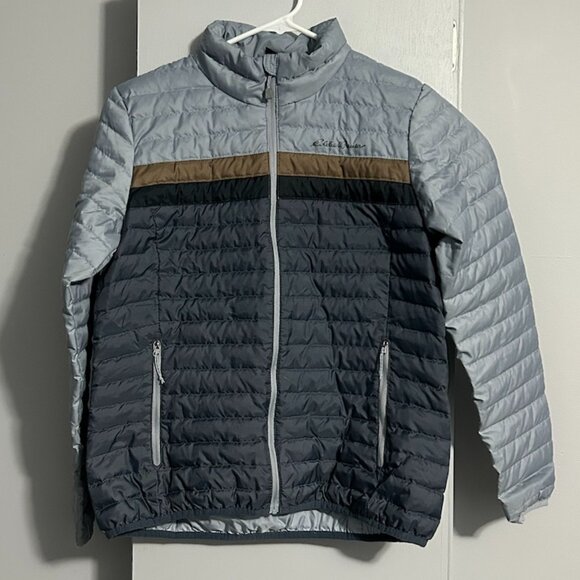 Eddie Bauer Ligthtweight Puffer Full Zip Jacket DOWN INSULATION Women's M - Picture 1 of 10